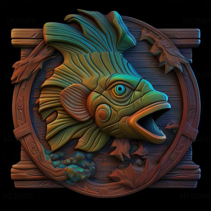 3D model Freddi Fish (STL)